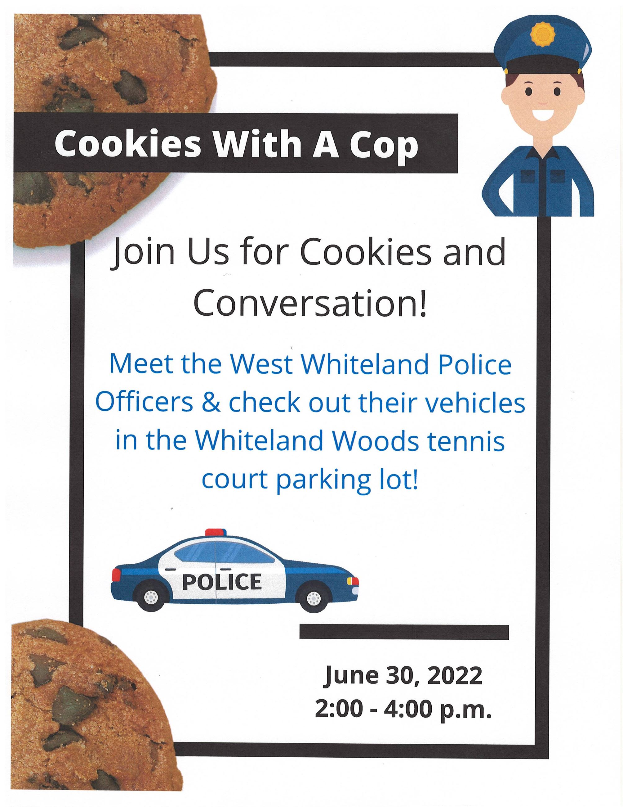 Cookies with a Cop Whiteland Woods