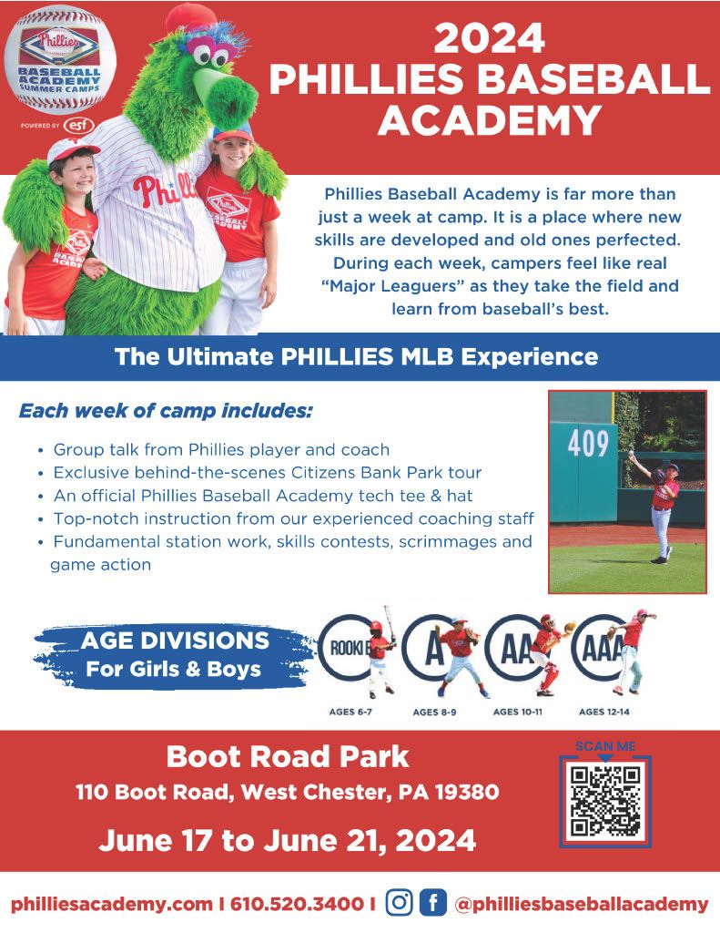 Phillies Camp 2024 flyer